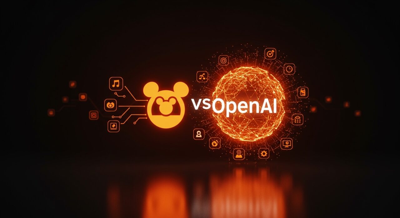 Alianza exclusiva de inteligencia artificial entre Disney y OpenAI destacando innovación tecnológica en el ecosistema startup.