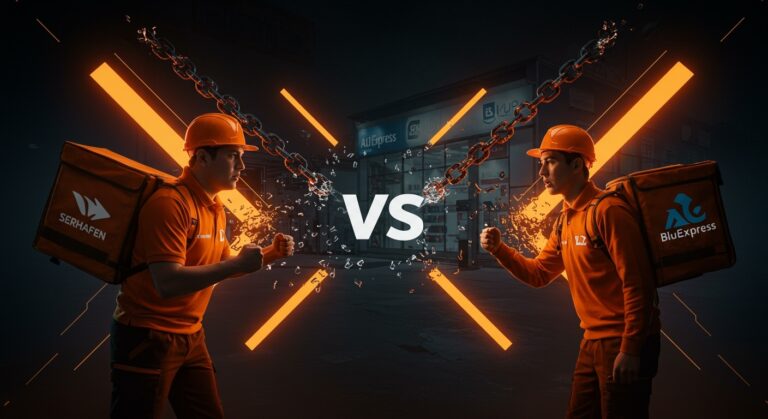 Disputa entre startup chilena Serhafen y Blue Express por competencia desleal en desaduanización vinculada a AliExpress en Chile.