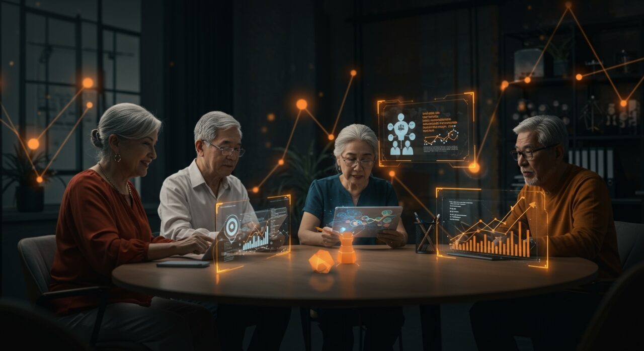 Startups chilenas innovando en la economía plateada con telemedicina, alfabetización digital y finanzas para adultos mayores en 2025.