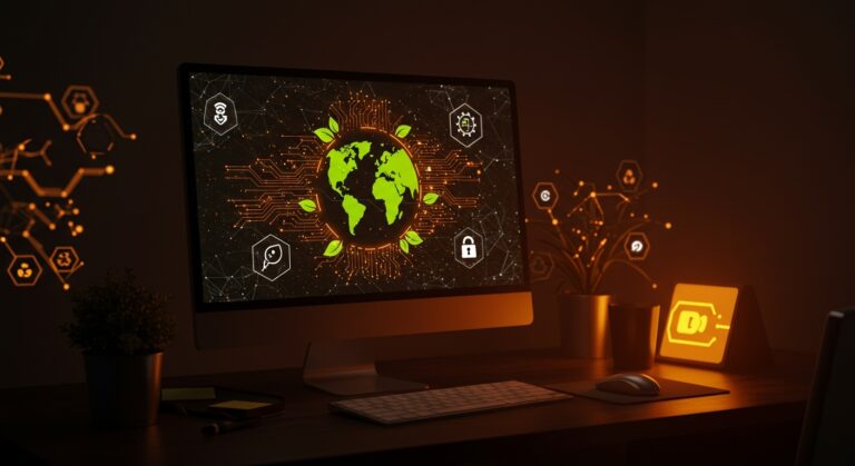 Ecosia AI como buscador ecológico con inteligencia artificial sustentable y modelos eficientes que protegen la privacidad y el medio ambiente.