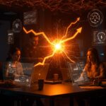 Ecosistema emprendedor tecnológico en España con startups y scaleups colaborando y creciendo mediante inversión y talento tecnológico.