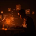 Editor de código minimalista en C con plugins open source, simbolizando productividad y personalización para developers tech.