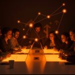 Emprendedores gallegos colaborando para generar impacto social en el ecosistema emprendedor de 2024.