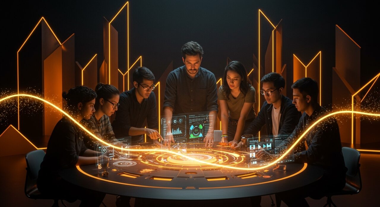 Fundadores de tecnologías limpias colaborando en innovación y financiación para energías limpias en LATAM, representando retos y oportunidades en cleantech.