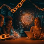 Startups tecnológicas enfrentando escasez de RAM en 2025 con estrategias en hardware y inteligencia artificial, ilustrado con metáforas visuales sobre cadena de suministro y memoria.