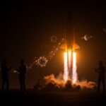 Inversión en startup de hardware espacial EtherealX con cohetes reutilizables, simbolizando financiamiento deep-tech y tecnología espacial en LATAM.