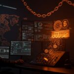 Europol desmantelando Cryptomixer, mostrando la lucha contra el lavado de dinero en criptomonedas y la regulación blockchain europea.
