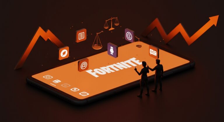 Fortnite regresa a Google Play Store en EE. UU., simbolizando el impacto legal y el desarrollo tecnológico en el mercado de apps.