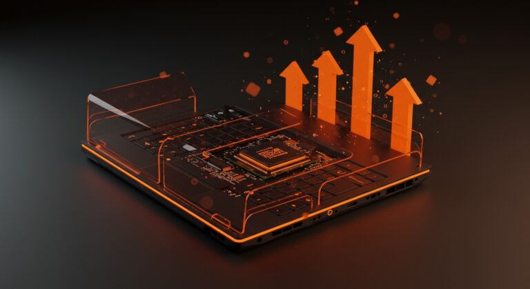Framework Laptop 13 con procesador ARM de 12 núcleos mostrando innovación en hardware modular y tendencias tecnológicas de startups.