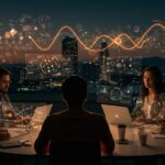 Fundadores tecnológicos hispanos colaborando en innovaciones de deep tech y neurotecnología en StrictlyVC Palo Alto 2025.