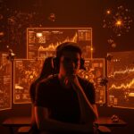 Gamer analizando la inteligencia artificial generativa en videojuegos, reflejando tendencias y percepciones en el mercado gaming.