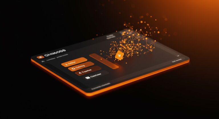 Interfaz moderna de SaaS mostrando notificaciones accesibles sin toasts, destacando buenas prácticas de accesibilidad en GitHub.