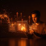 Founder tecnológico utilizando Google Disco con IA Gemini para transformar pestañas en aplicaciones web y potenciar la automatización.