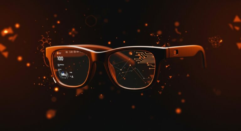 Gafas inteligentes de Google con IA y Android XR, destacando innovación en tecnología wearable y hardware emergente en 2026.