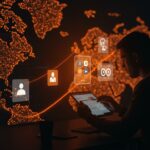 Desarrollador Android analizando interfaces de apps y enlaces externos en Google Play, destacando nuevas tarifas y monetización para el crecimiento SaaS en Estados Unidos.