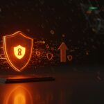 Implementación de WireGuard en Rust por Mullvad destacando privacidad, rendimiento y seguridad en VPN con diseño tecnológico en tonos naranja y negro.