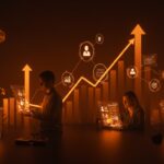 Equipo tecnológico remoto colaborando en startup, destacando cultura laboral y crecimiento basado en valores.