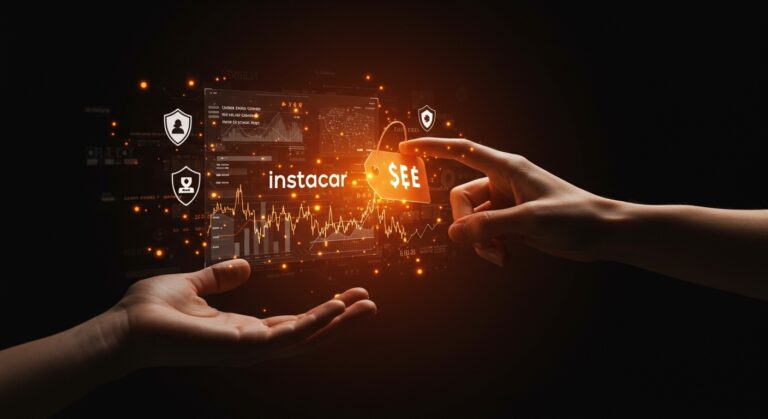 Interfaz digital futurista mostrando precios dinámicos con IA aplicada en retail tech y regulación tecnológica en startups de LATAM.