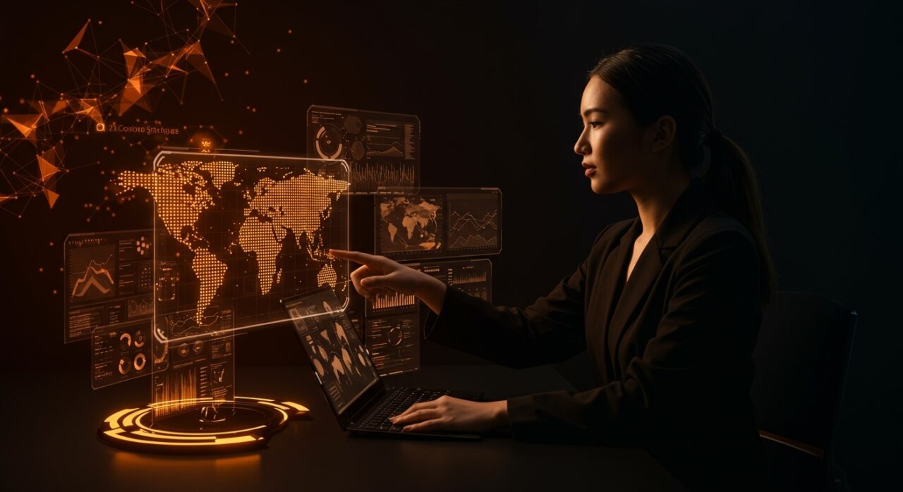 Liderazgo femenino en startup DS4T usando inteligencia artificial para innovar en comercio exterior con automatización.