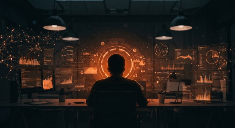 Ingeniería de software en grandes empresas tecnológicas combinando cinismo e innovación en un entorno digital moderno.