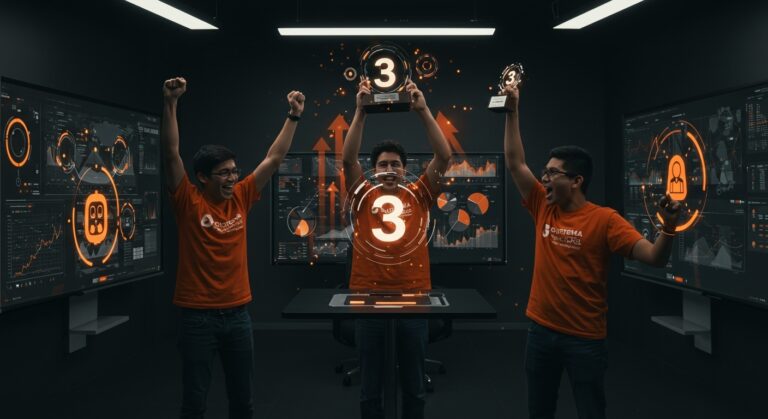 Innovación abierta financiera en Perú destacada por BCP en NTT DATA Open Innovation con startups y fintech colaborando en un entorno tecnológico futurista.