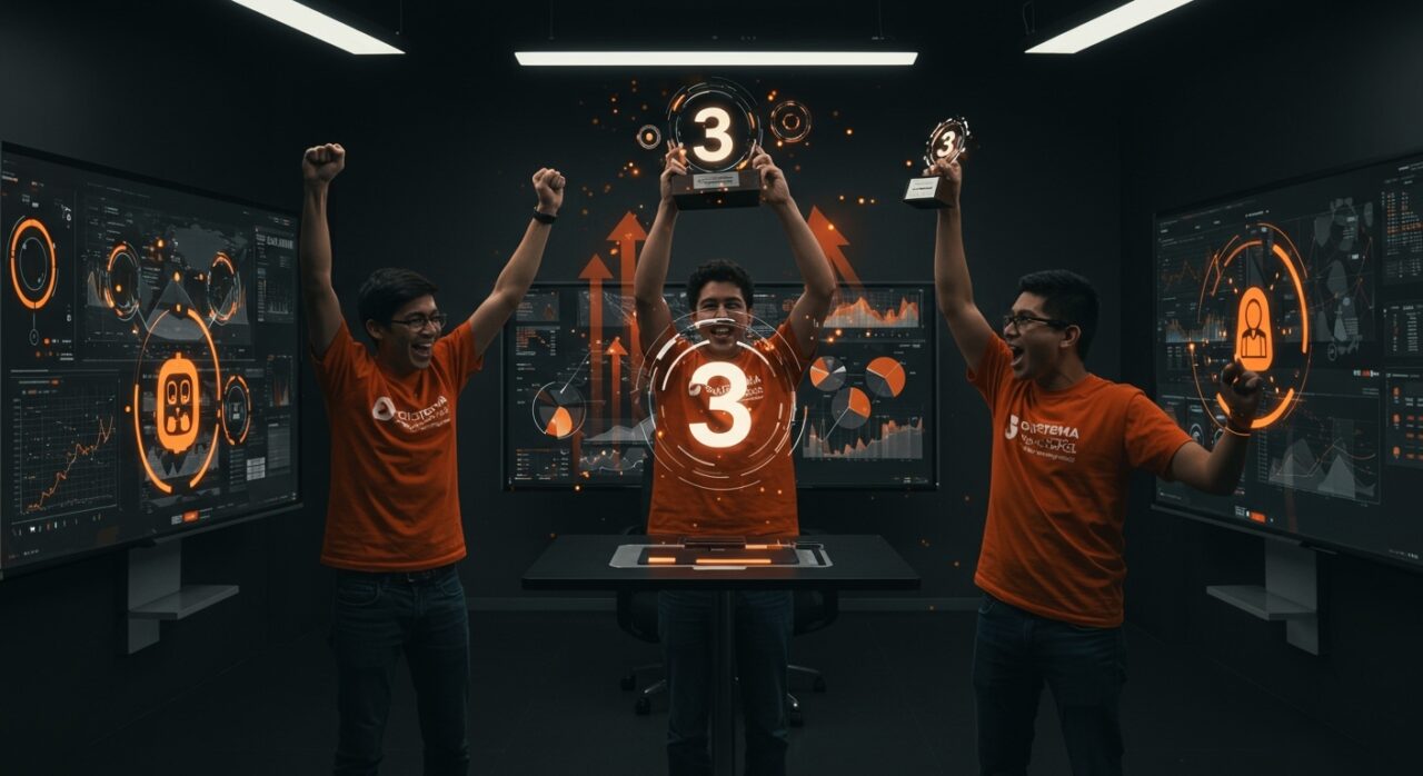 Innovación abierta financiera en Perú destacada por BCP en NTT DATA Open Innovation con startups y fintech colaborando en un entorno tecnológico futurista.