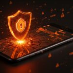 Smartphone protegido mostrando seguridad móvil con vulnerabilidades corregidas en iOS 26.2, destacando actualización clave para ciberseguridad en startups.