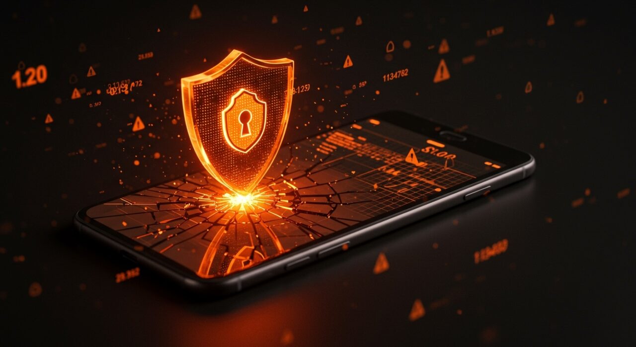 Smartphone protegido mostrando seguridad móvil con vulnerabilidades corregidas en iOS 26.2, destacando actualización clave para ciberseguridad en startups.