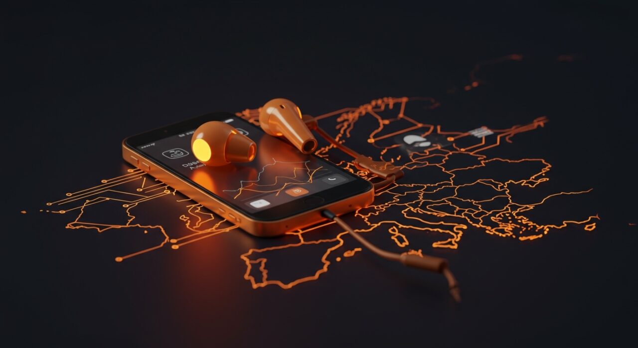 Dispositivo wearable interoperable con iOS 26.3 en el contexto de la Digital Markets Act y ecosistema tecnológico de la UE.