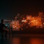 Desarrollo moderno en Java para aplicaciones web en navegador tras el fin de los applets, mostrando transformación tecnológica y frameworks modernos.