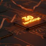 Logotipo de JavaScript brillante representando 30 años de legado en desarrollo web e innovación tecnológica para startups.