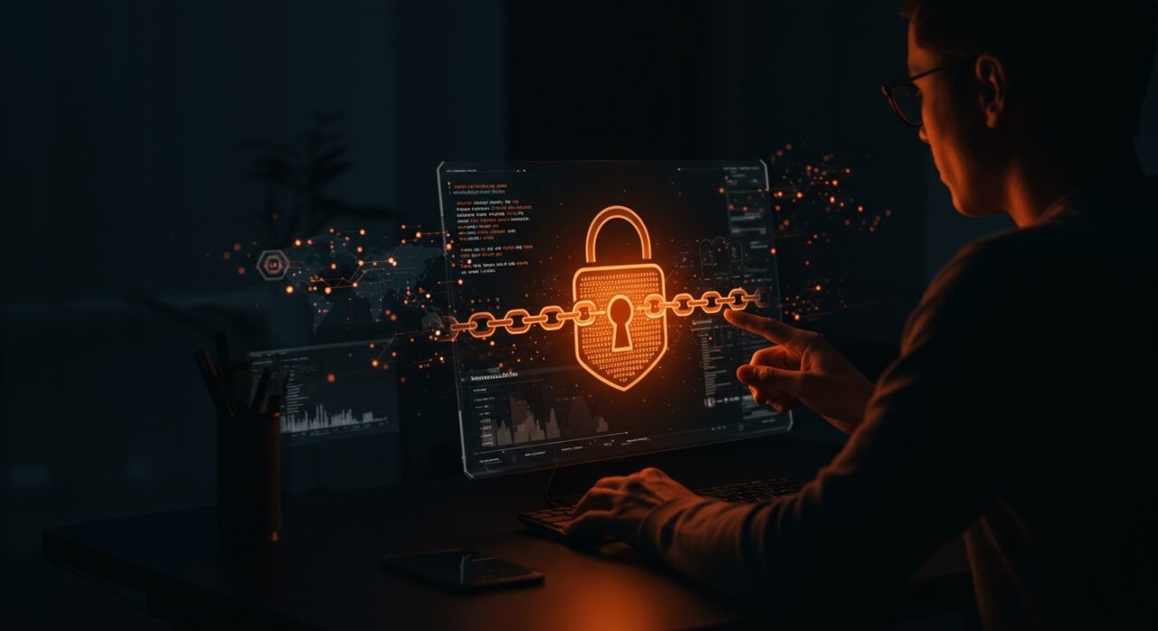 Lockfiles ilustrados como SBOMs en la gestión segura de dependencias para SaaS, con enfoque en seguridad y cadena de suministro de software.