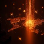 Inversión en capital riesgo de startups en Madrid representada por fundador y mapa digital iluminado destacando ecosistema emprendedor y MADInvest 2025.