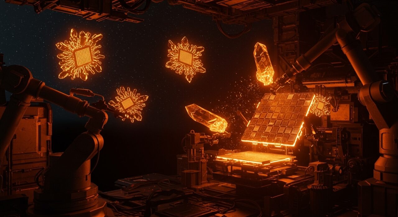 Manufactura espacial de semiconductores ultrapuros innovadora con tecnología avanzada y oportunidades para startups LATAM.