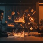 Mercados de predicción y apuestas representados con gráficos digitales y profesionales en medios, destacando impacto y tendencias para startups LATAM.