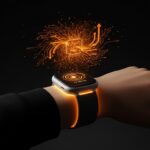 Dispositivo wearable inteligente con visualizaciones de inteligencia artificial que representa la adquisición de Limitless por Meta y la innovación en hardware tech LATAM.