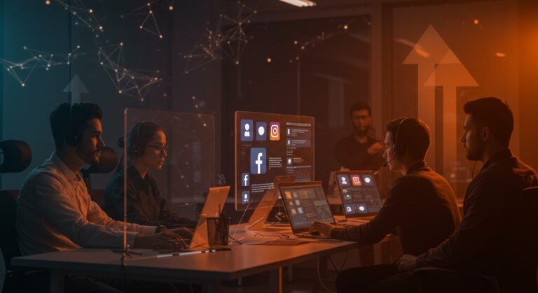 Meta centraliza soporte AI en Facebook e Instagram mostrando asistentes inteligentes y automatización en atención al cliente.