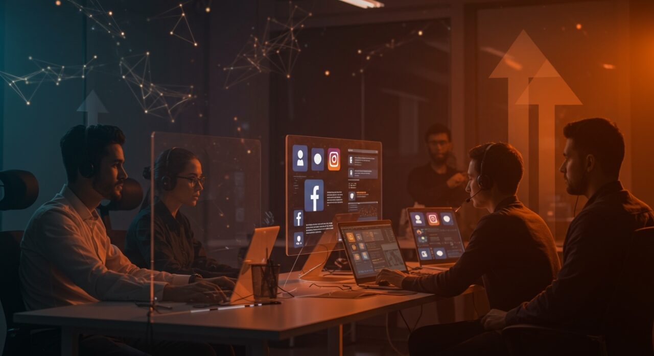 Meta centraliza soporte AI en Facebook e Instagram mostrando asistentes inteligentes y automatización en atención al cliente.