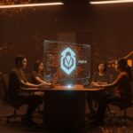 Equipo de emprendedores trabajando en integración de inteligencia artificial tras adquisición de Manus por Meta, resaltando impacto en startups LATAM.