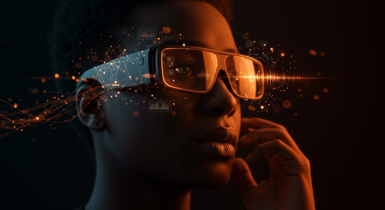 Gafas inteligentes de IA de Meta amplificando voces en tiempo real para mejorar la interacción conversacional en tecnología wearable.