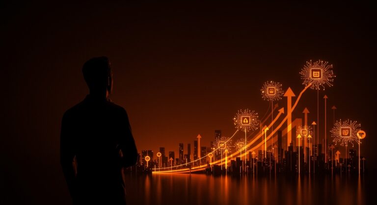 Visual conceptual de Meta y la startup Limitless de IA representando adquisiciones y tendencias tecnológicas en LatAm.