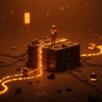 Visualización de la vigilancia y protección de datos en Microsoft bajo la norma GDPR en Europa, con metáforas visuales de regulación y tecnología.