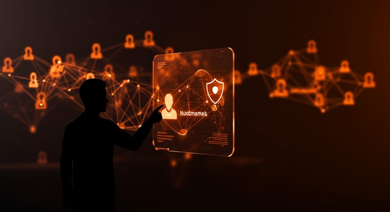 Moderación automática de usernames para founders tech, mostrando protección de marca y gobernanza en un entorno digital moderno.