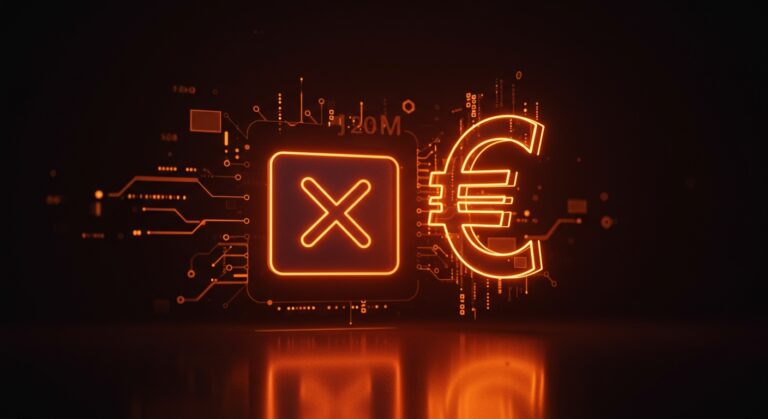 Multa de €120M a plataforma X por incumplimiento del Digital Services Act en la regulación digital europea.