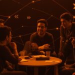 Networking genuino entre founders LATAM en evento StrictlyVC 2025 destacando charlas informales y comunidad tech startups.