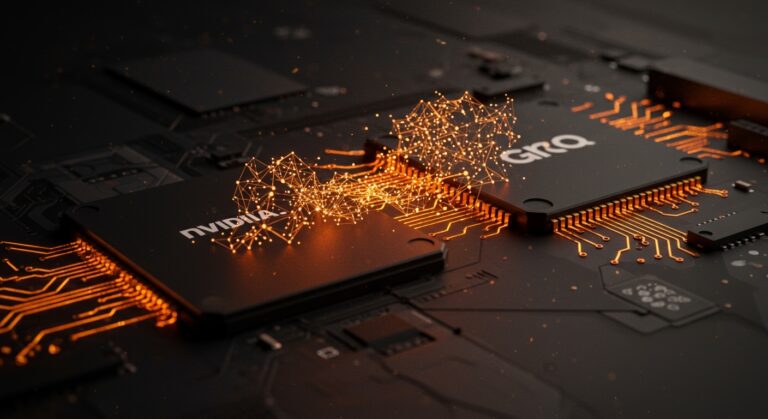 Integración de chips Nvidia y Groq para IA generativa e inferencia, destacando el avance en hardware de alto rendimiento para startups.