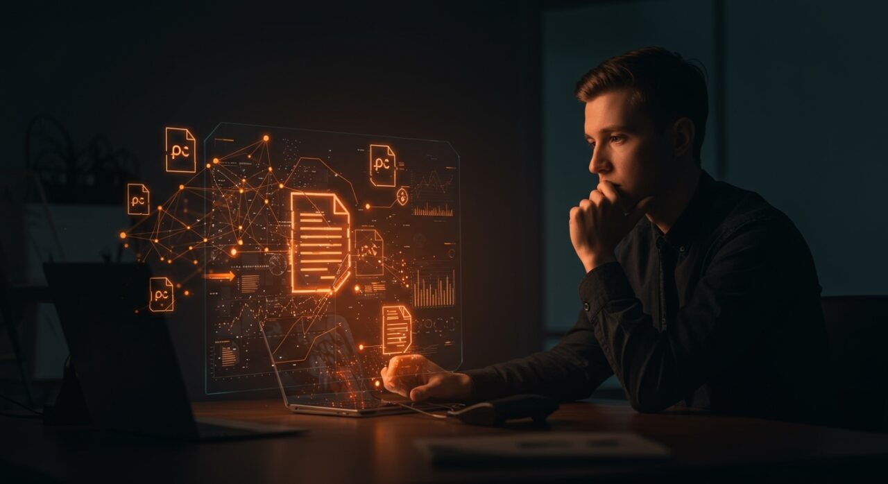 Benchmark de IA documental OfficeQA de Databricks mostrando baja precisión en automatización de documentos en entorno empresarial.