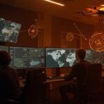 Investigación con OSINT y drones revelando buques rusos, destacando seguridad moderna y vigilancia en startup tecnológica.