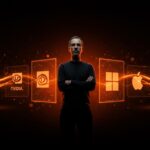 Peter Thiel analizando estrategias de inversión en Nvidia, Microsoft y Apple en el mercado tecnológico enfocado en inteligencia artificial.