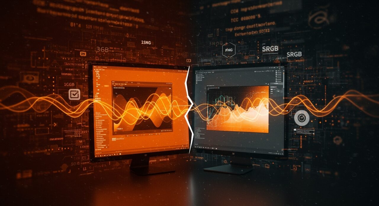 Diferencia visual en la representación de imágenes PNG en Chrome versus otros visores por gestión de color e ICC profiles en desarrollo web.